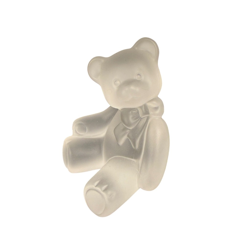 Lenox Frosted Fine Crystal Teddy Bear Figurine First Edition Made in Germany
